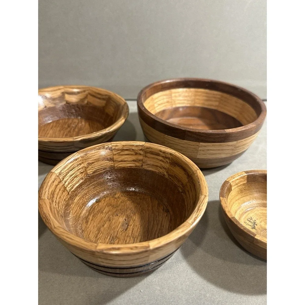 Vintage Handmade‎ Wooden Dish Lot